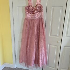 Sparkling Pink Dress Gown